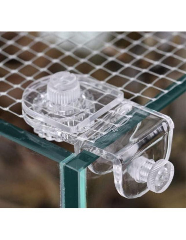 Abrazaderas de Malla Acrílico MiguCo 2 Pcs para Acuario