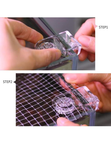 Abrazaderas de Malla Acrílico MiguCo 2 Pcs para Acuario