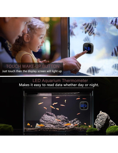 Termómetro Digital para Acuario LOFICOPER con Pantalla LED