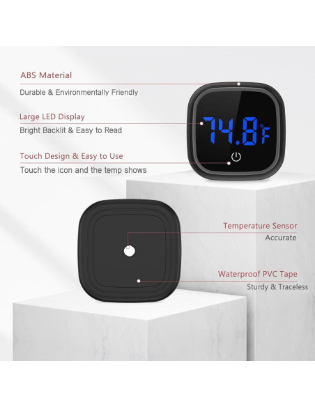 Termómetro Digital para Acuario LOFICOPER con Pantalla LED