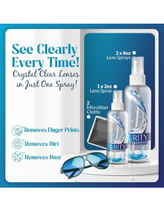 Kit Limpiador de Lentes Purity - 2 x 236ml + 1 x 59ml 2