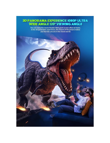 Auriculares VR CoCerKet VR-G15, 1080P, 120 Ángulo, Ergonomía