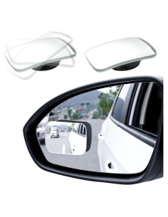 Espejos de Punto Ciego ZNDAW 2 Pcs Ajustables Convexos