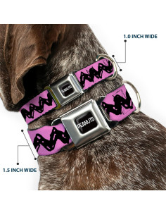 Collar para Perros Peanuts Buckle-Down 24.1-33 cm Rosa 2