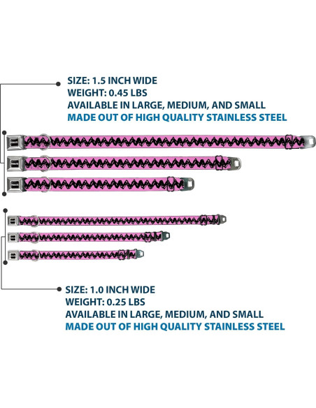 Collar para Perros Peanuts Buckle-Down 24.1-33 cm Rosa