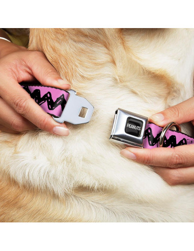 Collar para Perros Peanuts Buckle-Down 24.1-33 cm Rosa