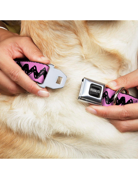 Collar para Perros Peanuts Buckle-Down 24.1-33 cm Rosa