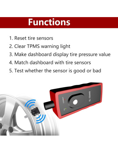 Herramienta TPMS EL-50449 para Ford Lincoln Mercury - Reinicio y Programación