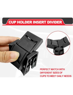Divisor de Inserción para Portavasos Pleoos Toyota Highlander 2014-2019 2