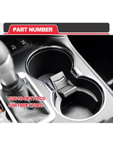 Divisor de Inserción para Portavasos Pleoos Toyota Highlander 2014-2019