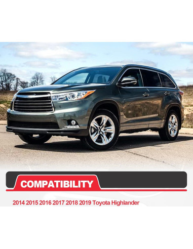 Divisor de Inserción para Portavasos Pleoos Toyota Highlander 2014-2019