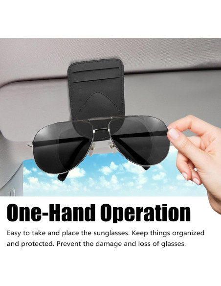 Soporte para Gafas y Tarjetero Magnético Herrontown Negro