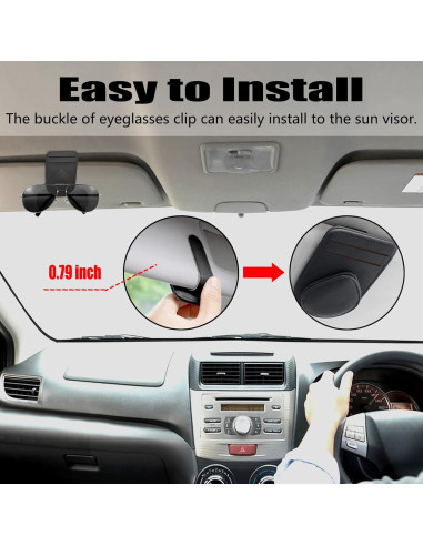 Soporte para Gafas y Tarjetero Magnético Herrontown Negro