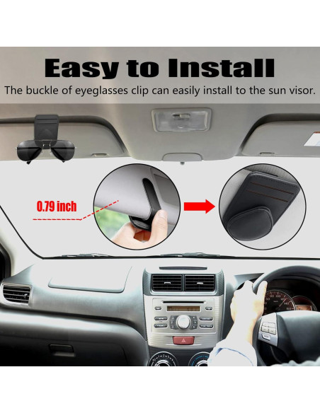 Soporte para Gafas y Tarjetero Magnético Herrontown Negro