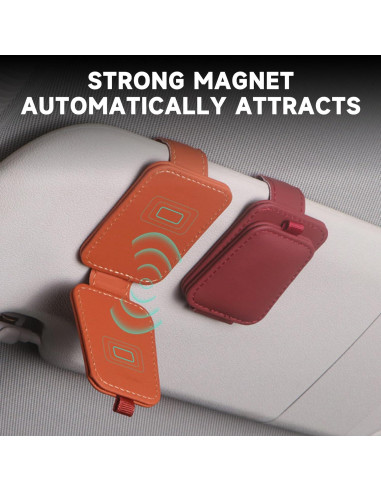 Soporte de Gafas de Sol para Coche Couslcd Negro 10x5 cm