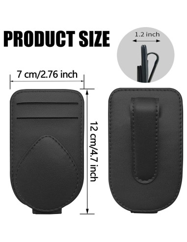 Soporte para Gafas y Tarjetero Magnético Herrontown Negro