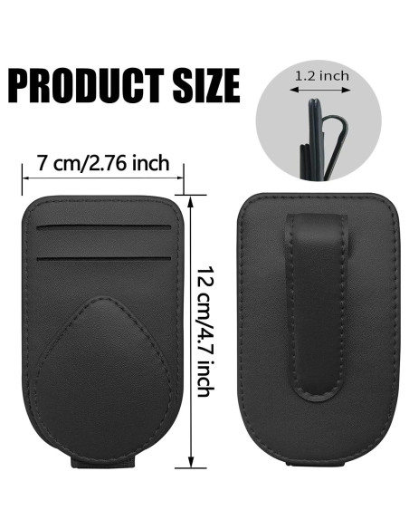 Soporte para Gafas y Tarjetero Magnético Herrontown Negro