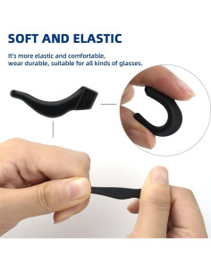 14 Ganchos Antideslizantes de Silicona para Gafas Yuntop 2