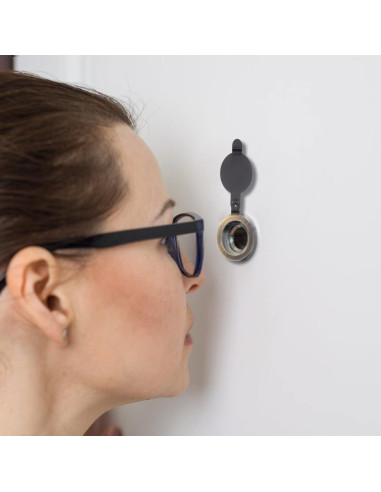 Cubierta de Privacidad para Mirilla de Puerta Cobre 2 Pcs