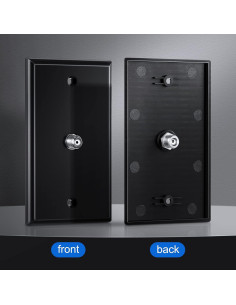 Placas de Pared Coaxiales Weewooday 4 Piezas 1 Puerto ABS 2