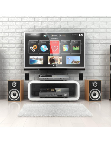 Placas de Pared Coaxiales Weewooday 4 Piezas 1 Puerto ABS