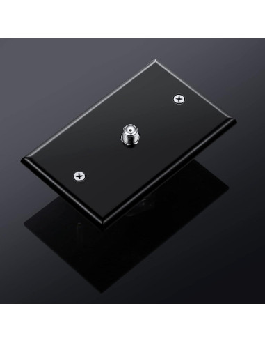 Placas de Pared Coaxiales Weewooday 4 Piezas 1 Puerto ABS