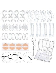 50 Piezas Sujetadores para Gafas Konohan - Almohadillas y Ganchos