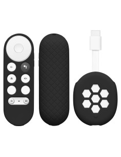 Funda de Control Remoto kwmobile para Google Chromecast 2020 4K - Negro