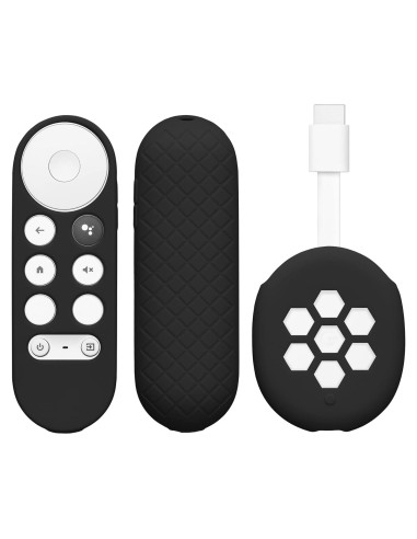 Funda de Control Remoto kwmobile para Google Chromecast 2020 4K - Negro