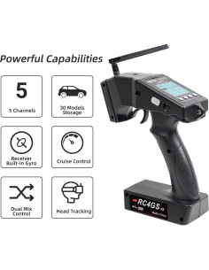 Transmisor y Receptor RC Radiolink RC4GS V3 5 Canales 2.4GHz 2