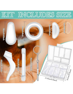 50 Piezas Sujetadores para Gafas Konohan - Almohadillas y Ganchos 2