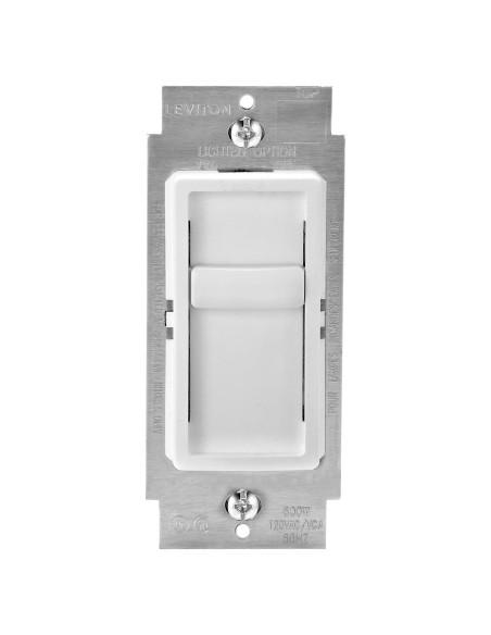 Atenuador Deslizante Leviton 6672-1LW 150W LED/CFL Incandescente 3 Unidades
