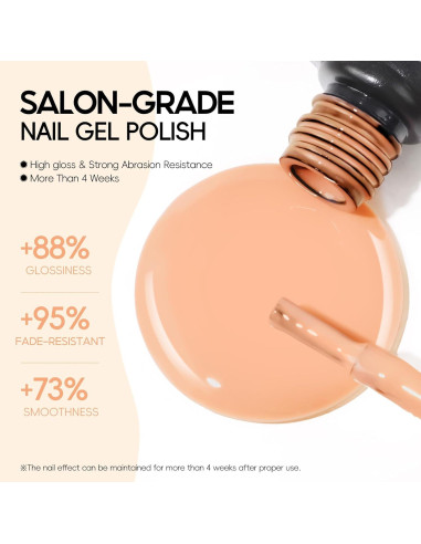 Kit de Esmalte de Uñas en Gel PEACECOLOR 26 Pcs 20 Colores Otoño