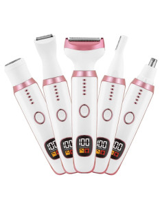 Afeitadora eléctrica 5 en 1 CQXFSGR para mujeres - Carga USB