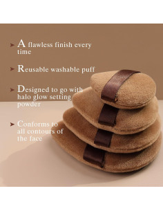 Esponja de Maquillaje Triangular Banidy para Polvo Facial 2