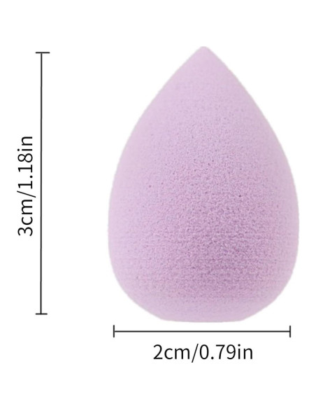 Conjunto de 6 Esponjas de Maquillaje Mini Moradas SquarezhenBo