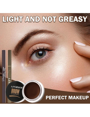 Kit de Tinte para Cejas LJYBoBin - 4 Piezas a Prueba de Agua