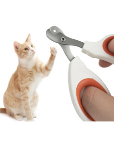 Cortauñas para Gatos LUNAMY con Agujero Circular 2mm - Naranja 2