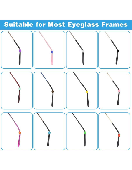 Sujetadores Antideslizantes para Gafas CANIPHA - 12 Pares de Silicona