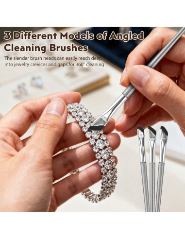 Kit de Limpieza de Joyería 19 Piezas XPMBF - Cepillos y Paños