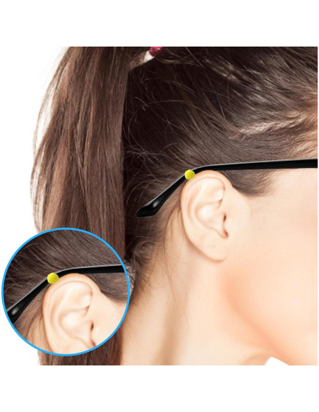 Sujetadores Antideslizantes para Gafas CANIPHA - 12 Pares de Silicona