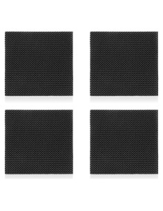 4 Tapones de Reparación de Tacones de Goma LXUEJIE 6x6 cm