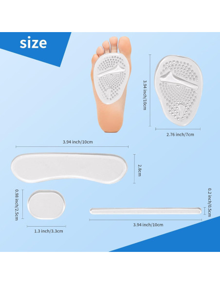 16 Almohadillas de Gel para Talones Fvbber - Antideslizantes y Reutilizables