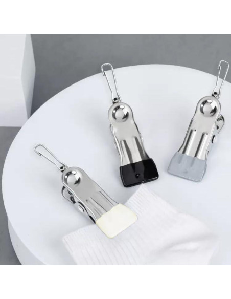 Pinzas Multifuncionales de Acero Inoxidable AW - 30 Unidades Verde Claro