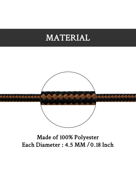 Cuerdas de Zapato Endoto 182.88 cm para Botas Georgia