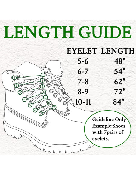 Cuerdas de Zapato Endoto 182.88 cm para Botas Georgia