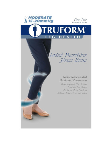 Calcetines de Compresión Médica Truform 1971 Mujeres 15-20 mmHg Beige XL