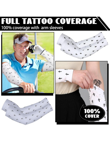 6 Pares Mangas de Brazo Cruz Cristianas para Deportes