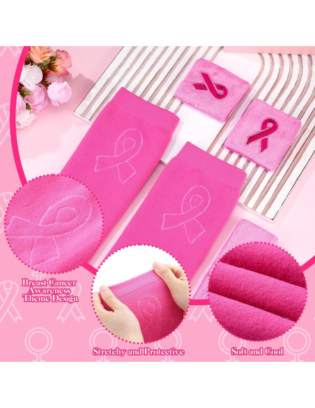 Conjunto de Muñequera y Mangas Jecery para Cáncer de Mama