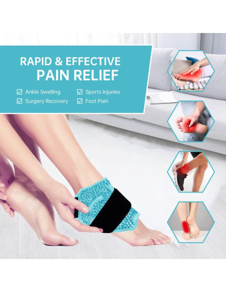 Envoltura de terapia de hielo All One Tech para tobillos 1 cuenta